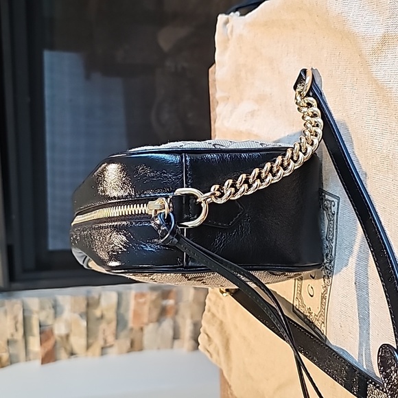 Gucci GG Marmont Small Matelasse Canvas Leather Crossbody Bag - Picture 8 of 17